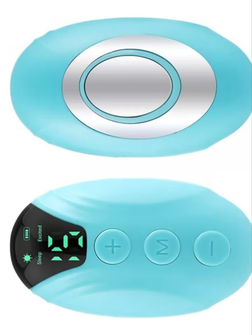 Turquoise Wireless LED Pulse Hand Held Sleep Companion for Relaxation/Anxiety